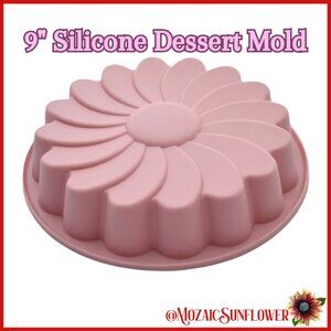 NEW 9 INCH SILICONE FLOWER FOOD MOLD BPA FREE